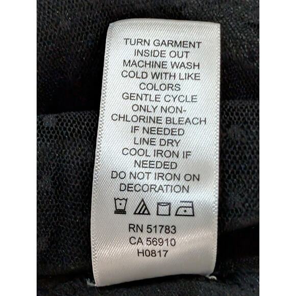 Maurices Shirt Women's Fairycore Whimsigoth Swiss Dot Bell Sleeve Blouse Size XL - Picture 12 of 16